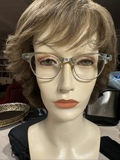 Vintage 50s Glasses Frames Art Craft Alum Gray Tortoise Made In USA Ladies