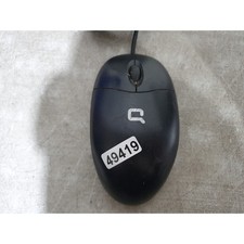 Compaq MOAFUO Optical Mouse Black Wired USB 3-Button Scroll Wheel for Desktop PC