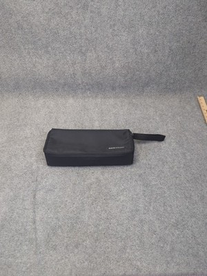 Vintage Case Logic 15 Cassette Tape Nylon Black Zip Holder Carrying Case Bag