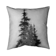 Begin Home Decor 5541-1616-LA65 16 x 16 in. Silhouette Trees Pillow - Contemp...