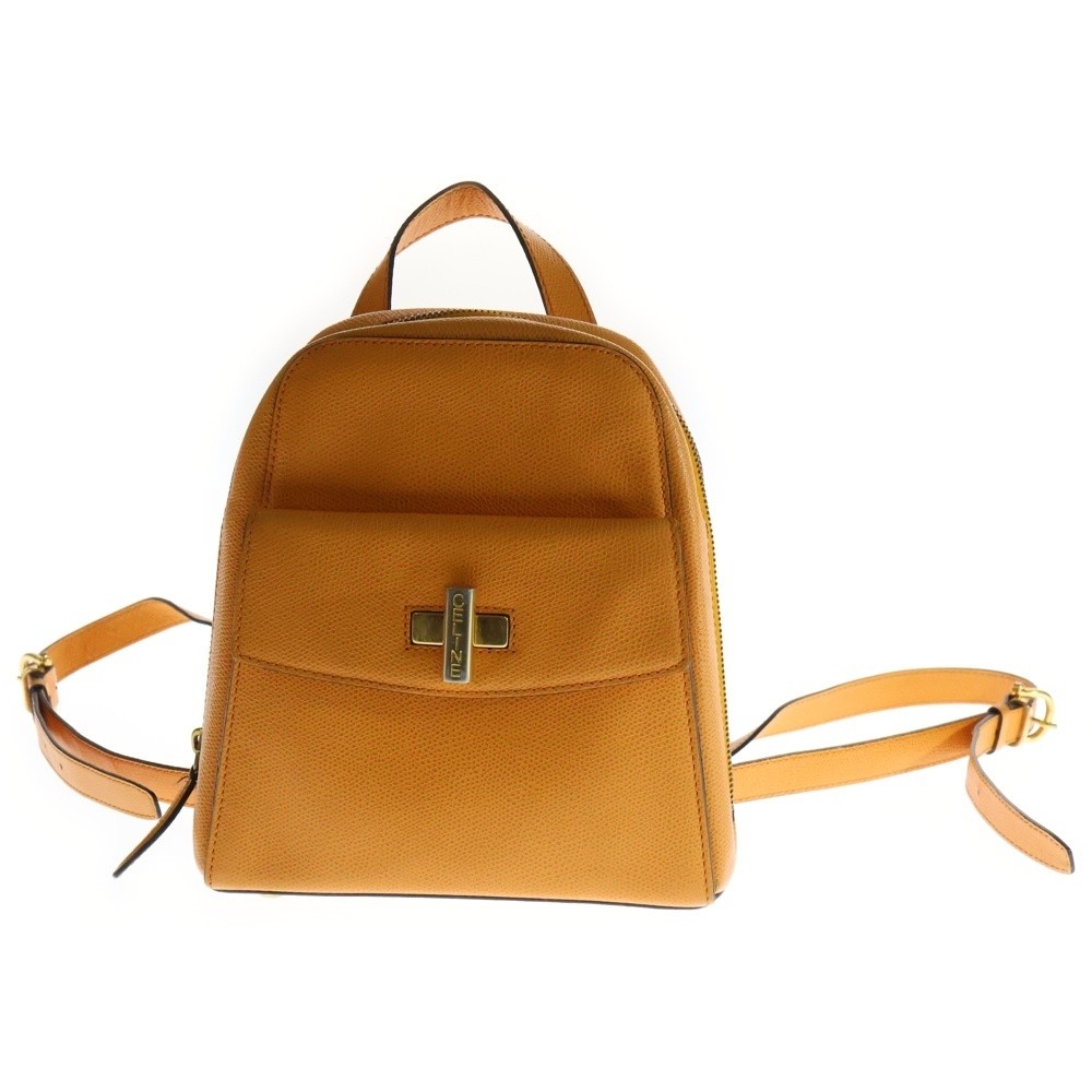 CELINE Turnlock Mini Leather Backpack Orange Women - image 1