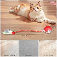 New Upgraded Cat Ball Toy - Speedy Tail 2.0 Cat Toy, Interactive Cat Toy Ball...