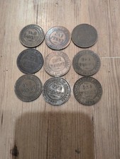 Lot Of 9 Australia 1 One Penny High Grade 1911-936