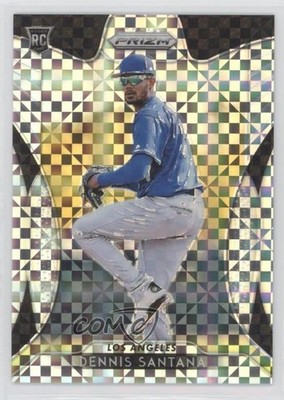 2019 Panini Prizm Tier II Plaid Power 26/75 Dennis Santana #181 Rookie RC 0c6