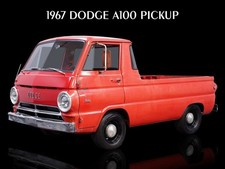 1967 Dodge A100 Pickup Truck Metal Sign 9x12 Free Shipping