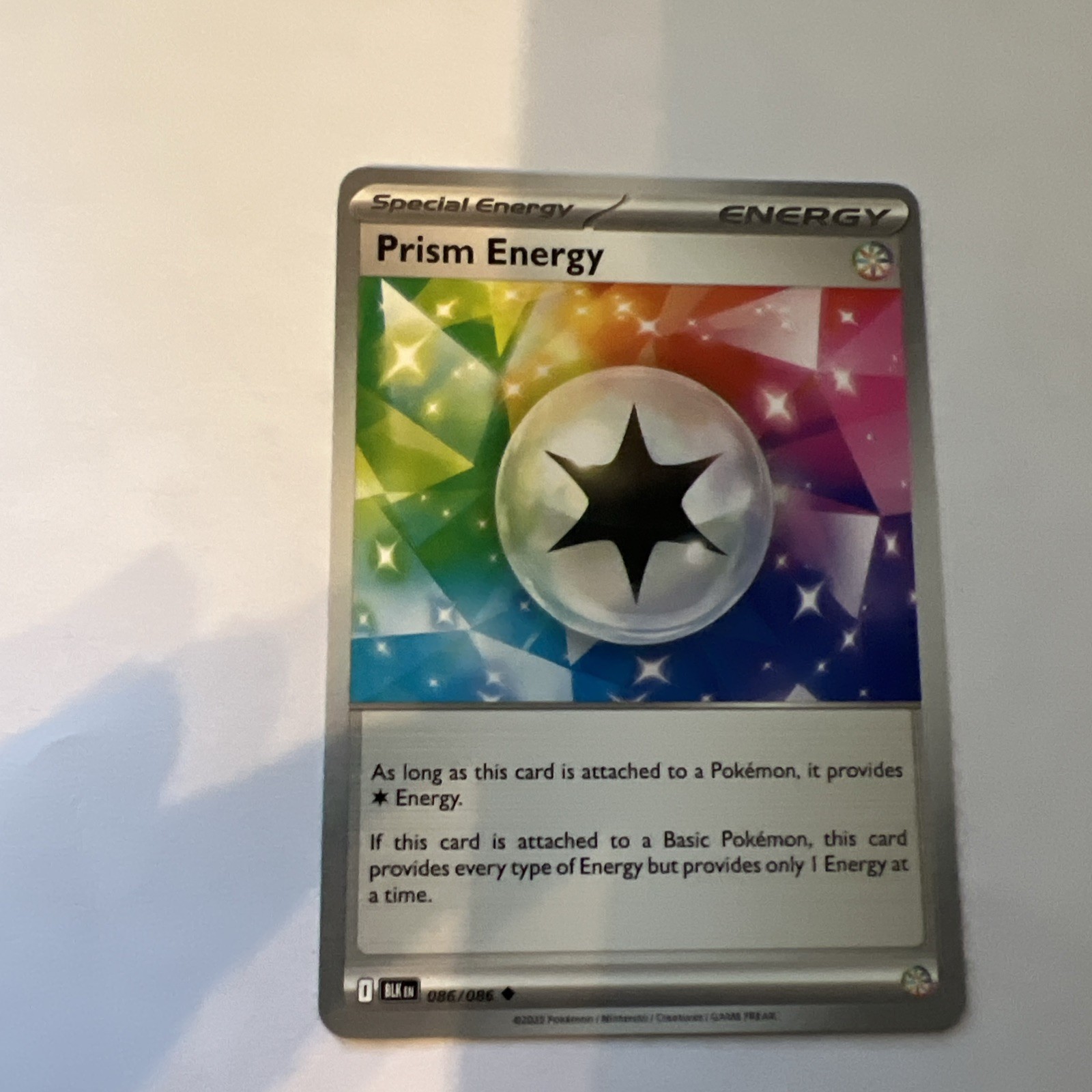 Prism Energy BLK 086/086 Pokémon SV: Black Bolt Uncommon Normal EN NM