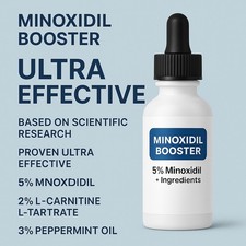 Mlnoxidl 5% - Cheveux Barbe Poils + Carnitine + Menthe - Ultra Efficace - 30ml