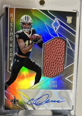 2022 Panini Phoenix - Rising Rookie Chris Olave #RMS-CO /149 SP (RC,MEM,AU)
