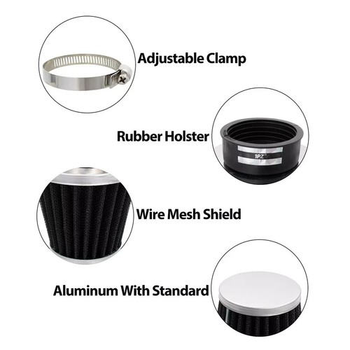 4 Air Intake Filter 42/43/44mm For 4 Wheeler Go Kart Scooter Moped Taotao Roketa - Picture 5 of 7