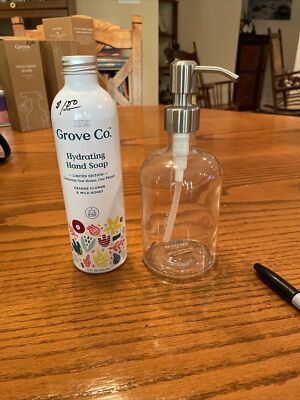 Grove Co Hydrating Hand Soap Orange Flower & Wild Honey 13 oz With Bottle