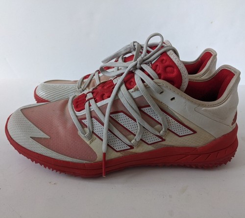 Adidas Adizero Afterburner 8 Baseball Turf Shoes Mens 8 FZ4854 Sneakers Gray Red - Picture 5 of 14