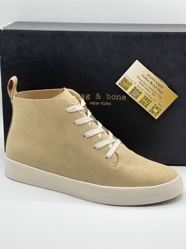 Rag & Bone RB Slim Mid Beige Suede Sneaker US 8.5 Euro 41.5 - 第 1/12 張圖片