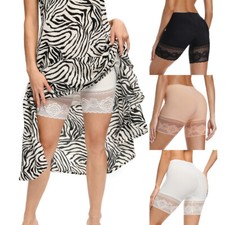 Women Slip Shorts for Under Dresses Anti Chafing Lace Panties Underwear Boyshort