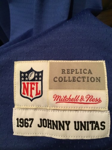 Johnny Unitas Baltimore Colts Mitchell & Ness Green Throwback 1967 Jersey Sz 60 - Picture 4 of 5
