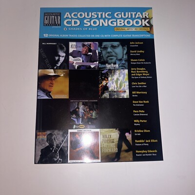 ACOUSTIC GUITAR CD SONGBOOK 8 SHADES OF BLUE 12 Original Album Tracks