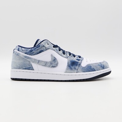 CZ8455-100 Nike Air Jordan 1 Low Washed Denim Midnight Navy White