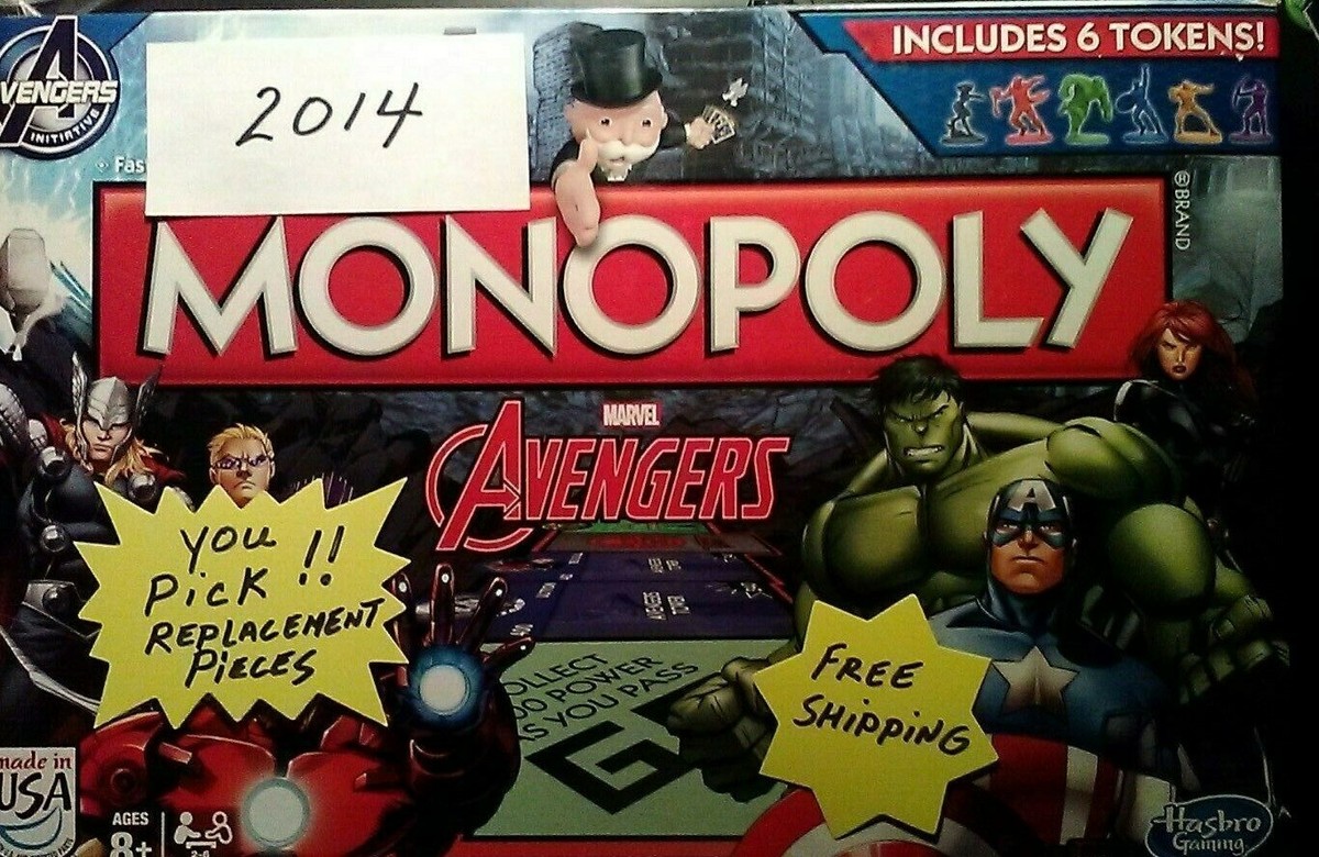 Monopoly Marvel Avengers Hulk Superpower Card 2014 Free Shipping
