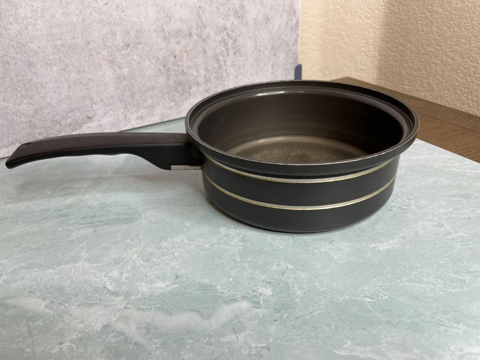 Vintage Miracle Maid cookware 8" sauce fry pan West Bend Anodized Aluminum