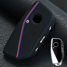 Silicone Key Fob Chain Cover Case 3 Button For Bmw Ix I4 2 3 5 7 X5/X6 X4M 2024