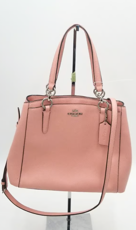 Coach Minetta Mini Pink Tote/Crossbody Bag w/Zipper Top | eBay