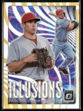 2020 Donruss Optic #OI-2 Paul Goldschmidt Optic Illusions Gold #/10