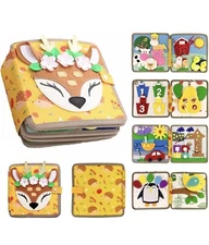 Busy Book Montessori Activity Felt Quiet Book Education Learning Travel Toys