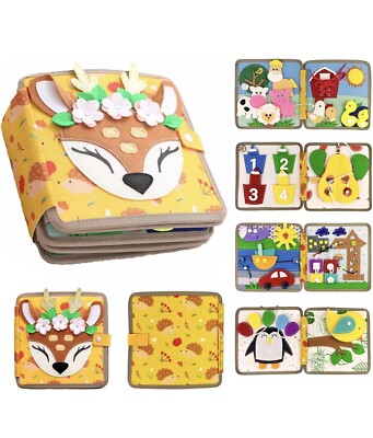 Busy Book Montessori Activity Felt Quiet Book Education Learning Travel Toys