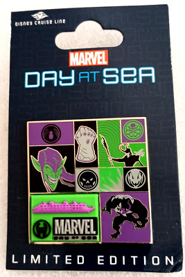 Disney Cruise Line Marvel Day At Sea LE 500 Enamel Poster Pin New NOS MIP 2022