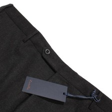Zanella Platinum NWT Dress Pants Size 38 US Parker In Dark Gray Wool Blend