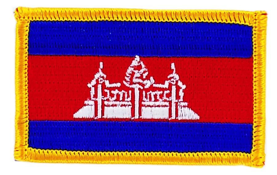 Cambodia Flag In Frame. Badge Of The Country. Layered Circular Sign Around Cambodia Flag Stylish Vector Illustration Image545827347