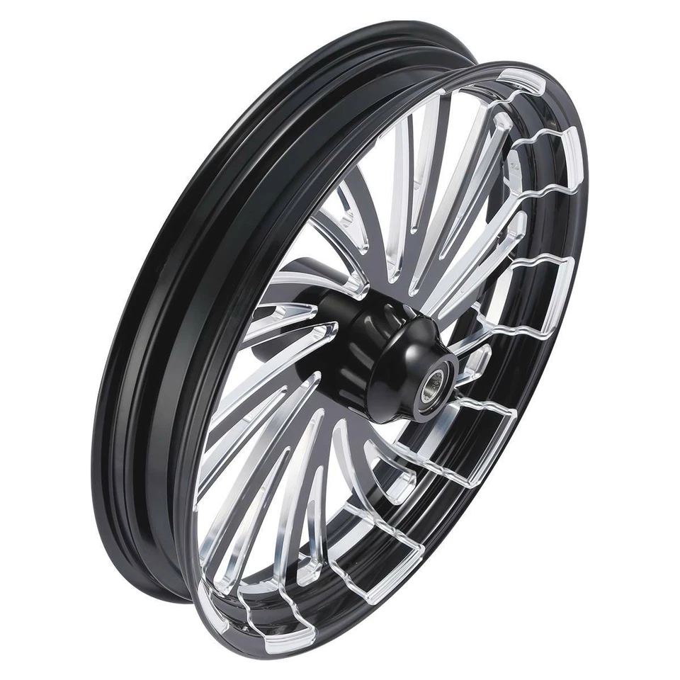 Llanta de rueda delantera 32X3,5" y buje de rueda de un solo disco para Harley Street Road Glide 08-Up Foto 4 de 4