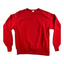 VTG Champion Reverse Weave Blank Sweatshirt Crewneck Red   Medium