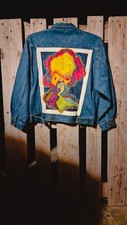 Hand-Pinted Denim Jacket-original design, Custom Streetwear