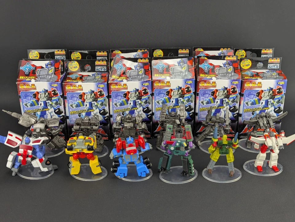 Transformers Micron Legend SCF Act 9 COMPLETE SET of 12 Takara Pewter Anime - Image 2 of 2