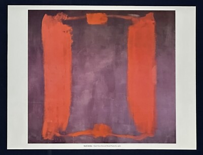 Mark Rothko Panel One Harvard Mural Triptych Red Purple Print