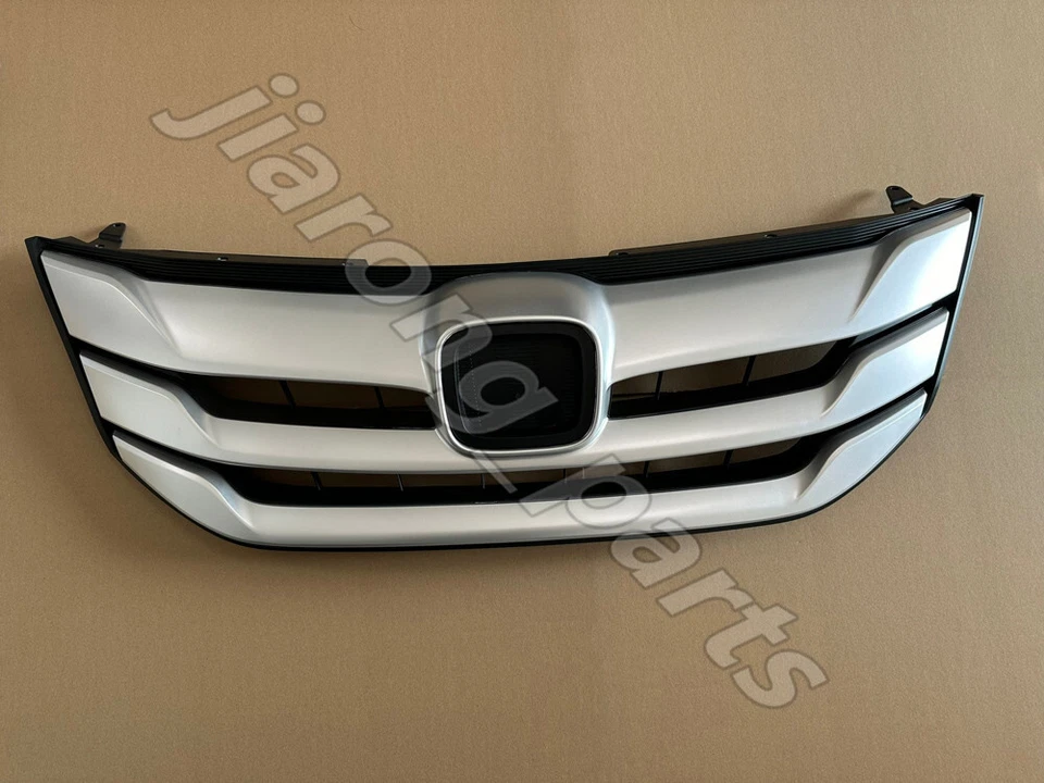 🔊Para Honda Crosstour 2013-2015 Parrilla de parachoques superior delantera con cromo Foto 3 de 4