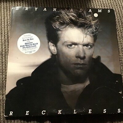 BRYAN ADAMS RECKLESS 1984 PROMO LP A&M PRINT VINTAGE VINYL 10TRX