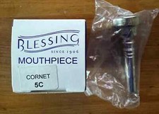 Blessing 5C Cornet mouthpiece, new old stock, never used, unopened packaging.