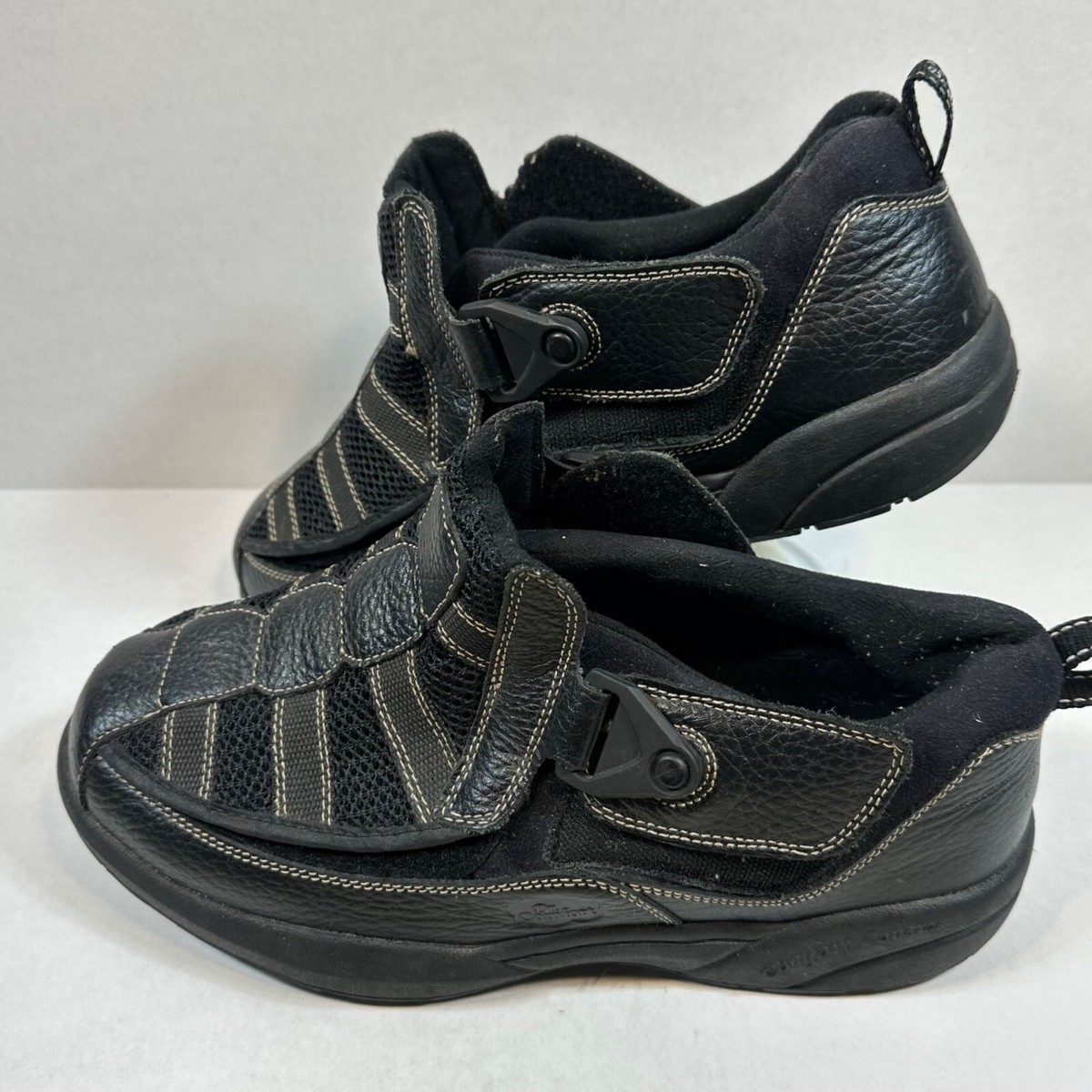 Dr Comfort Edward X Depth 10.5 W Black Leather 9610 Diabetic 
