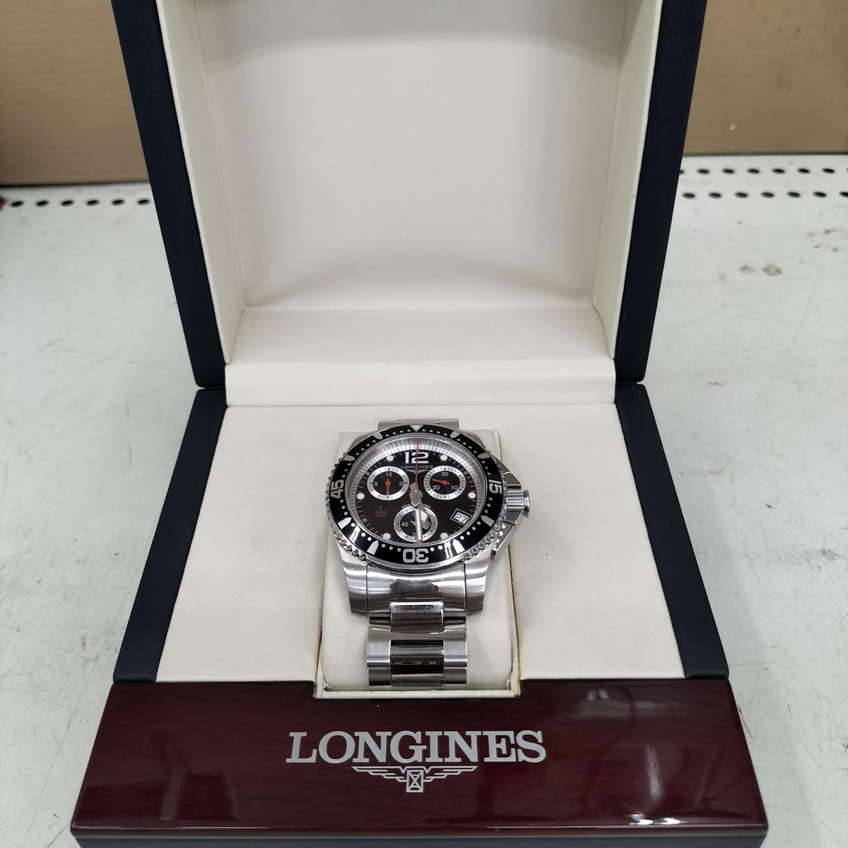 LONGINES Hydro Conquest L3.743.4 Chronograph black Dial Quartz Men\'s_933781 HYDROCONQUEST | Ø 41.00 mm, Sunray Black | L3.781.4.56.9  main image 2