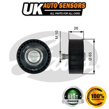 Fits Vauxhall Chevrolet Gates Upper Drive Belt Deflection Guide Pulley -3837