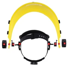 Hipa Safety Face Shield with Mesh Visor for Weed Eating Whacking Yard Work Chain