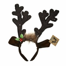 KINREX Christmas Reindeer Antlers Hat Festive Reindeer Headbands 13.5  x 10.5  