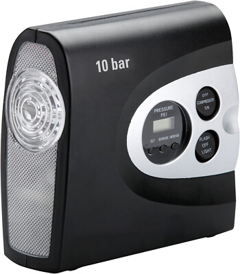 Kompressor Profi Digital Display mit Ventiladapter 10 bar 12 V Cartrend 10945