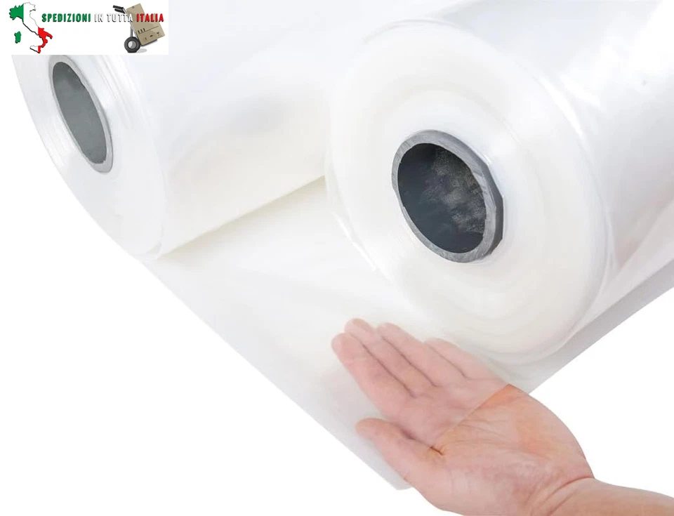 Pellicola per serra 6 – 8 – 10 m di larghezza, altamente trasparente e resistent - Immagine 4 di 4