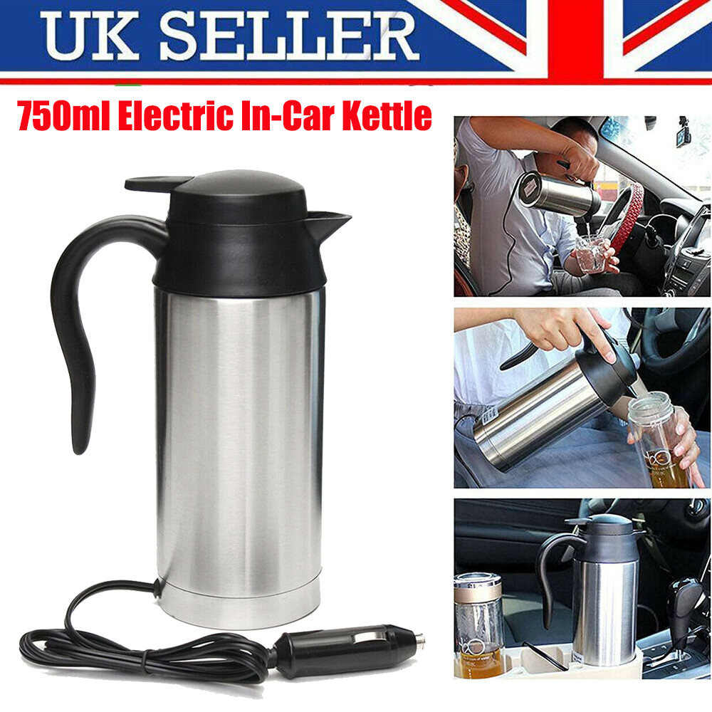 Car Kettle Travel Kettle Stainless Steel 750ML 12V Stainless Steel
