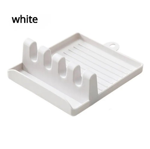 Spoon Rest with Drip Pad Heat Resistant Kitchen Cooking Utensil Spatula Holder - Picture 13 of 14