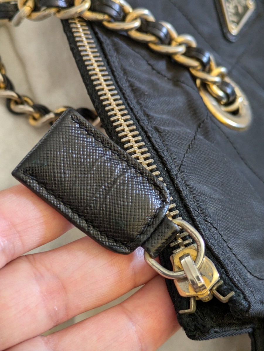 Prada Chain Tote Shoulder Bag Vintage 1990s | eBay Prada Chain Tote Shoulder Bag Vintage 1990s | eBay