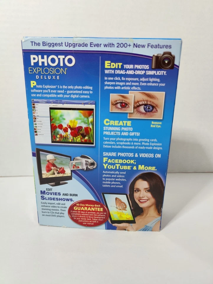 Photo Explosion Deluxe V2 Windows XP Digital Photo Editing PC Software NEW - Image 3 of 4