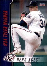 2016 Reno Aces Choice #35 Tyler Wagner LAs Vegas Nevada NV Baseball Card